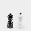 Paris Salt and Pepper Mill Set, Black and White Lacquer - Zakaa Urban