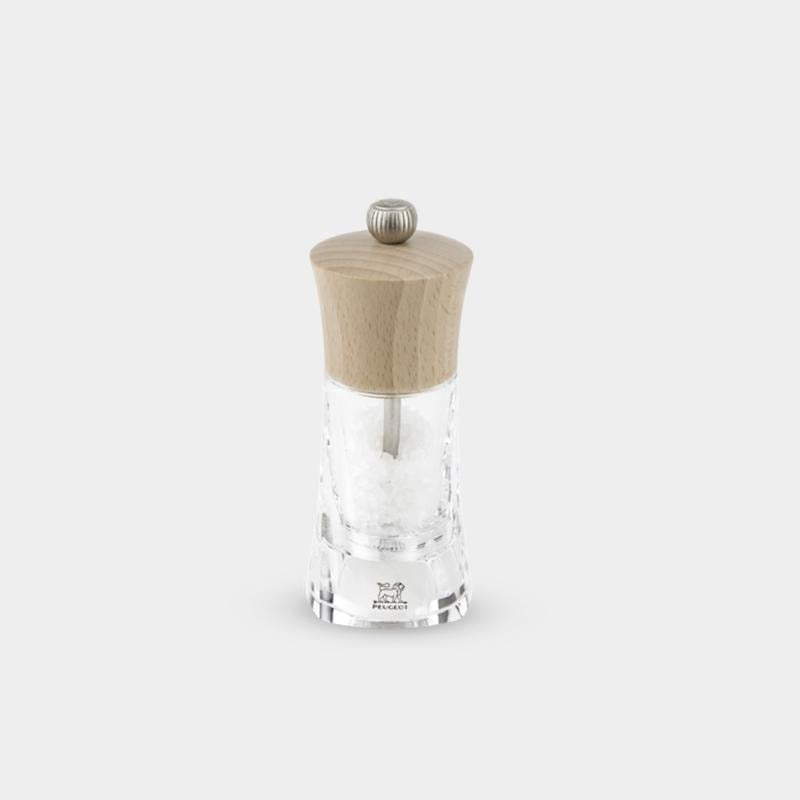 Oléron Manual Salt and Pepper Mill in Wood and Acrylic, Black Matte, 14 cm - 5,5in. - Zakaa Urban